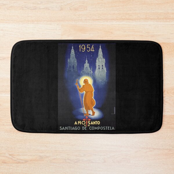 Item preview, Santiago de Compostela 1954 retro poster designed and sold by CorasPosters.