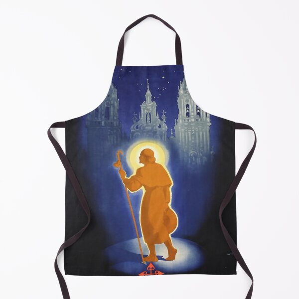 Item preview, Santiago de Compostela 1954 retro poster designed and sold by CorasPosters.