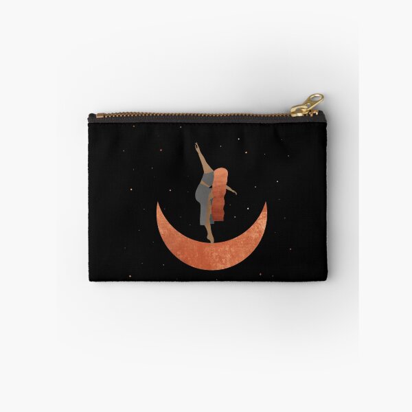 Item preview, Dancing on the Moon - Starry Night Sky - Mountain View - Centering and Finding Yourself in Nature - Reconnecting Yourself - Art Illustration designed and sold by seaniekai.