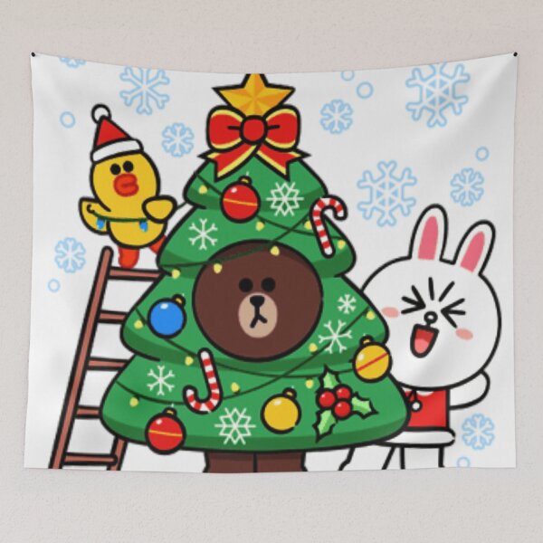 Item preview, Adorable brown bear and cony Christmas designed and sold by HugJen.