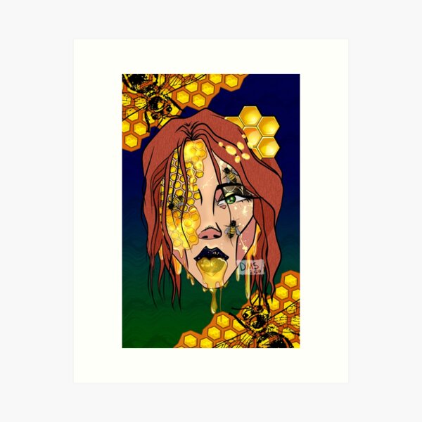 Gold Foil Wall Art FEAR OF collection 8x10 Fear of Holes Art TRYPOPHOBIA Art Gift Foil Painting