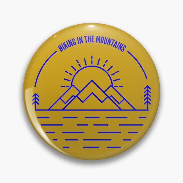 Item preview, Hiking In The Mountains Blue designed and sold by DarkHumorstore.