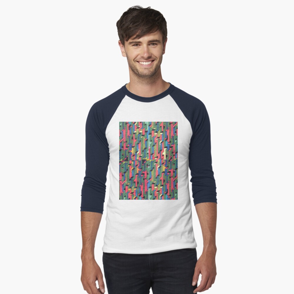 Item preview, Baseball ¾ Sleeve T-Shirt designed and sold by DAVIDLIBERTY.