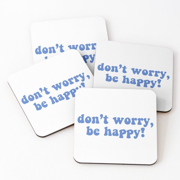 Item preview, Blue "Don't Worry Be Happy!" designed and sold by Maggie S.