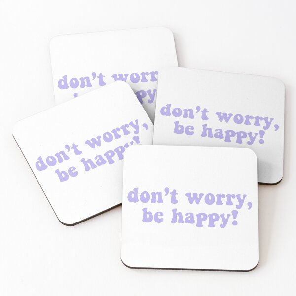 Item preview, Light Purple "Don't Worry Be Happy!" designed and sold by Maggie S.