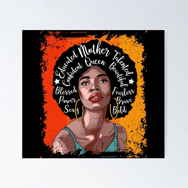 Item preview, Regalo Madre Negra Pop Art designed and sold by BoldNewLook.