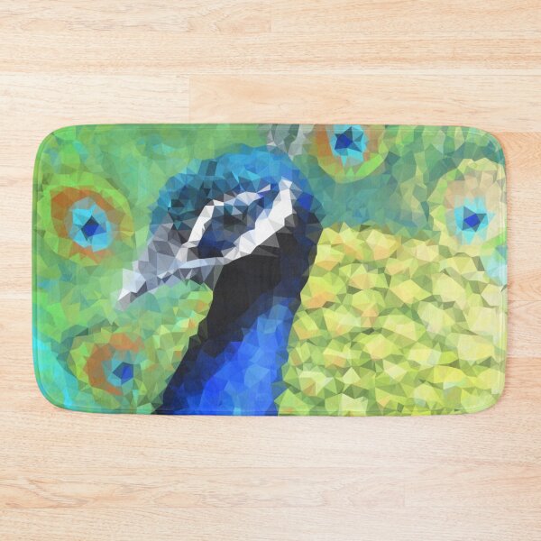 Item preview, Peacock as a polygon - geometric art designed and sold by ApArtPaintings.
