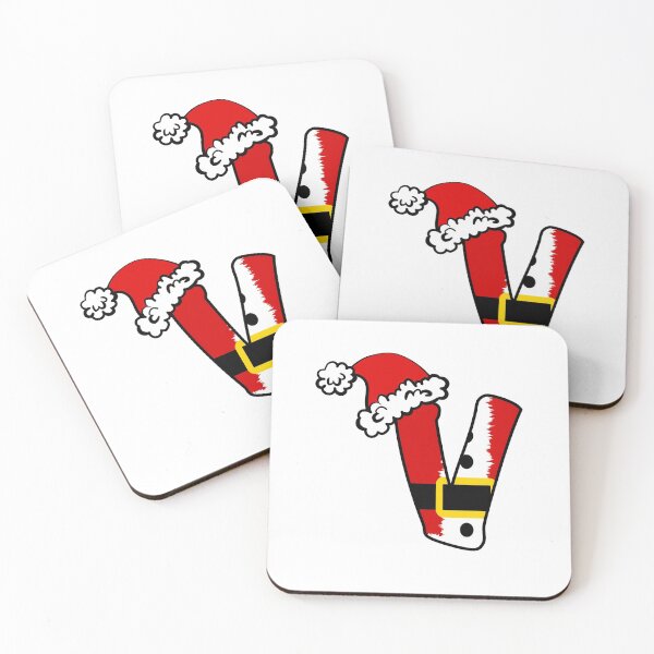 Item preview, Christmas Santa Monogram Font V designed and sold by TheFamilyVan.