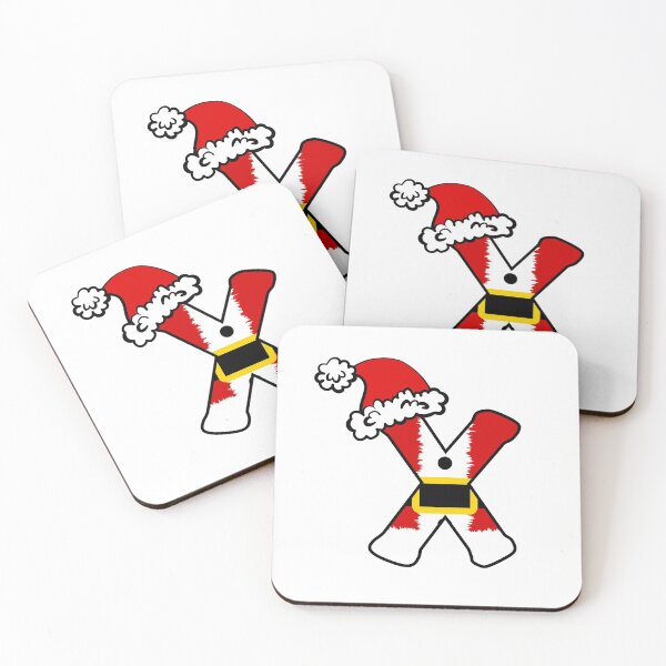 Item preview, Christmas Santa Monogram Font X designed and sold by TheFamilyVan.
