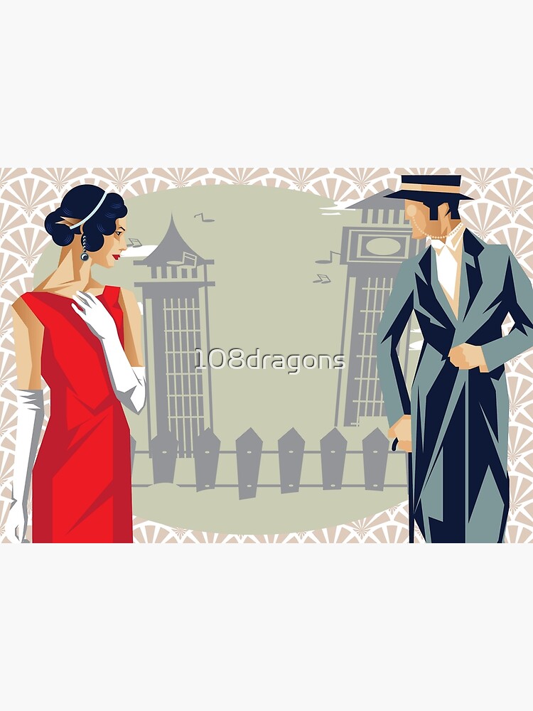 Discover Art Deco The Art Of The Look The Flirt Premium Matte Vertical Poster