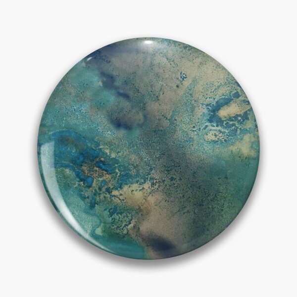 Item preview, Ocean in Turquoise, Aqua and Gold designed and sold by Jenie Yolland.