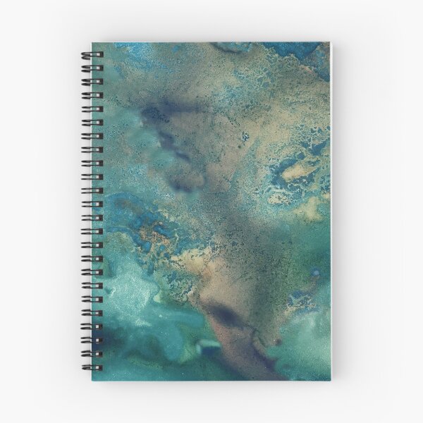 Item preview, Ocean in Turquoise, Aqua and Gold designed and sold by Jenie Yolland.