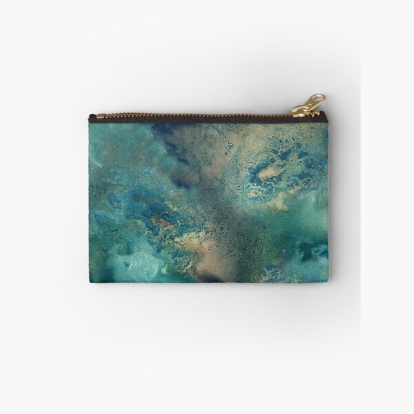 Item preview, Ocean in Turquoise, Aqua and Gold designed and sold by Jenie Yolland.