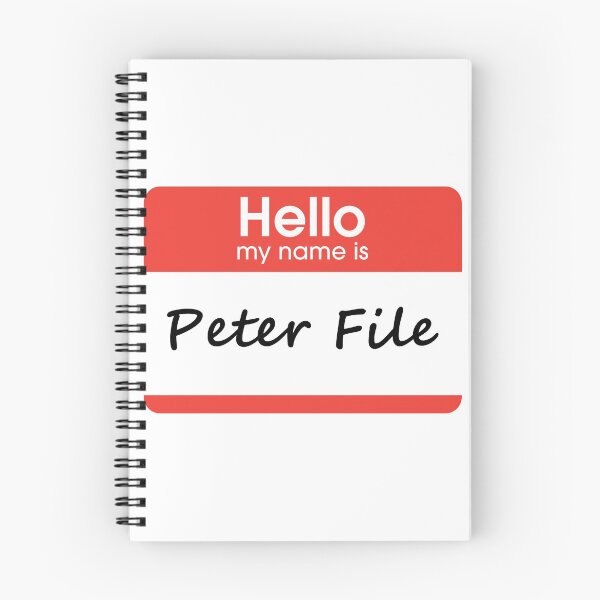 Item preview, Hello My Name is Peter File designed and sold by DarkHumorstore.
