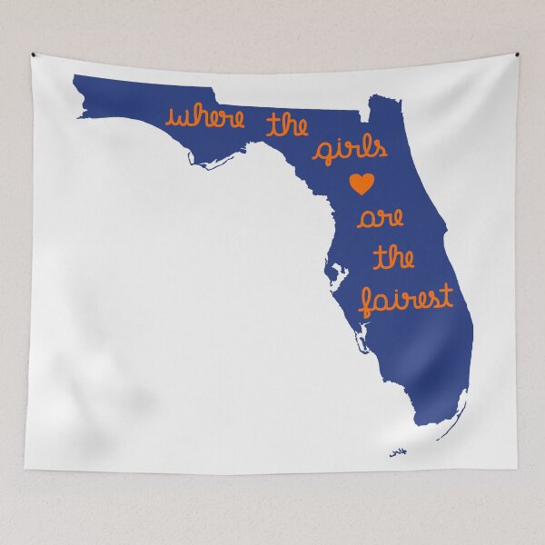 Item preview, Where The Girls Are The Fairest Gator State of Florida designed and sold by VagabondTees.