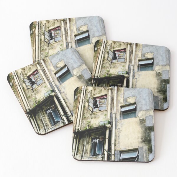 Item preview, “State of Disrepair” | Old Building in Hong Kong designed and sold by LiseHoltArt.