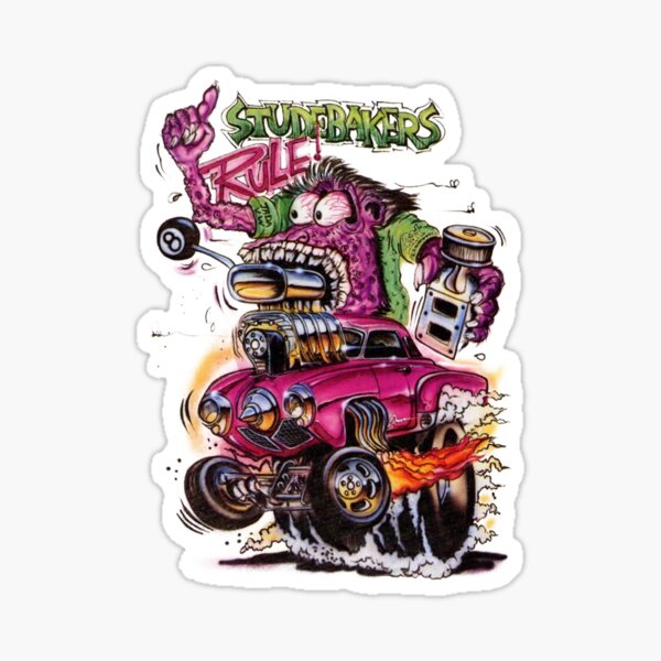 Details about   Light Purple Rat Fink Big Daddy Bicycle Ed Roth 10pcs Vinyl Decal Car Stickers