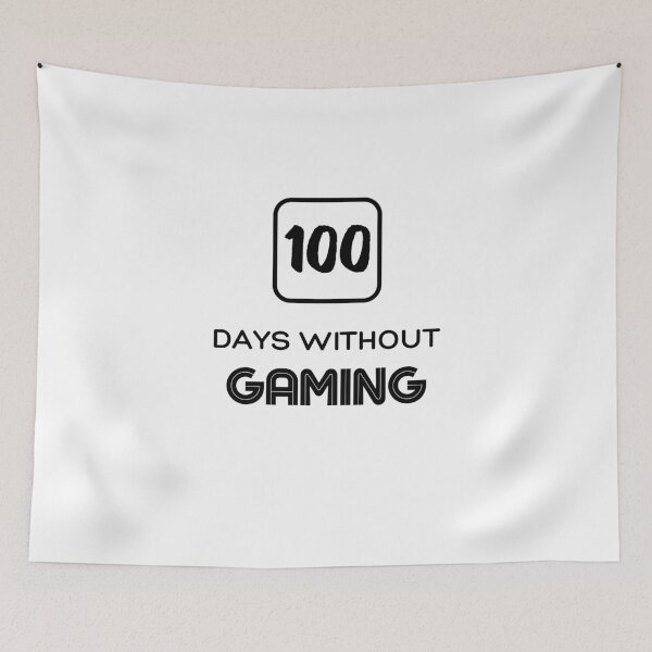Item preview, 100 Days Without Gaming designed and sold by Ogrelink.