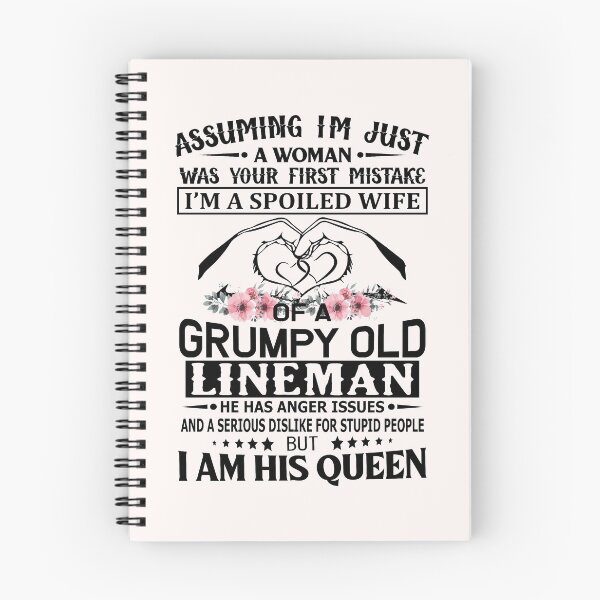 Item preview, I'm A Spoiled Wife Grumpy Old Lineman designed and sold by trendsshop.