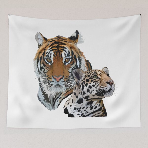 Item preview, Bengal tiger and jaguar designed and sold by obscurite.
