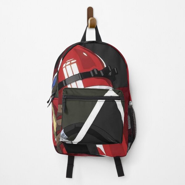 red shark backpack