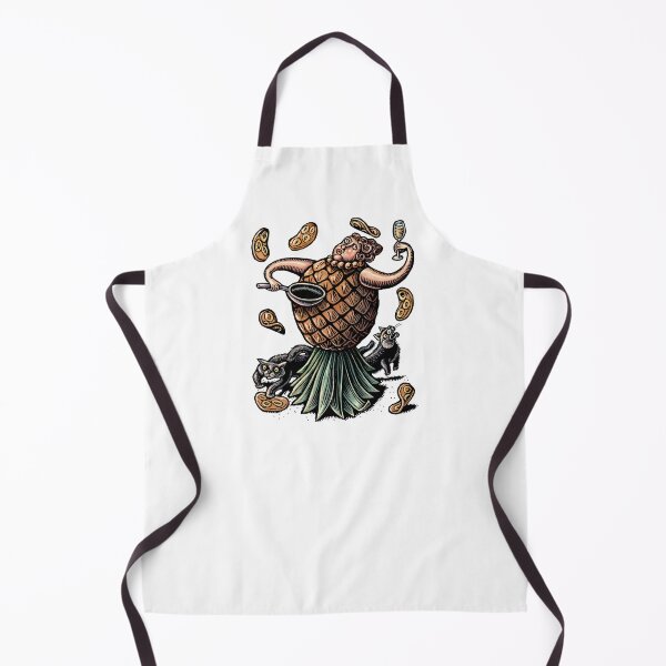 Item preview, Pineapple Chef Making Pancakes designed and sold by LisaHaney.