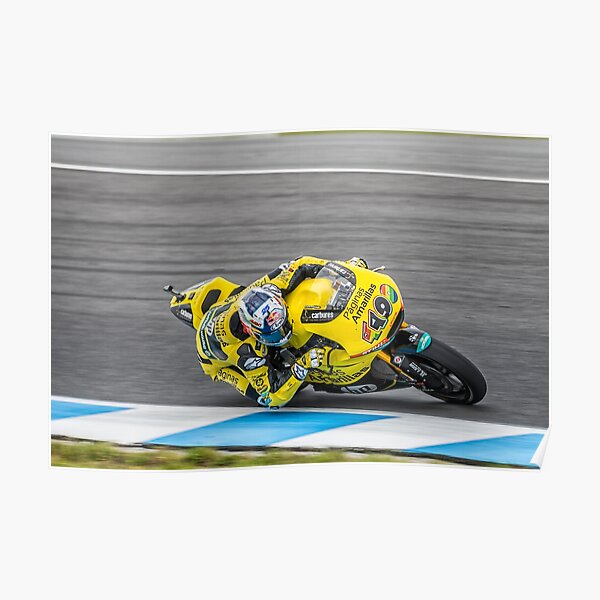 Maverick Vinales Champion Moto2 Racer Poster
