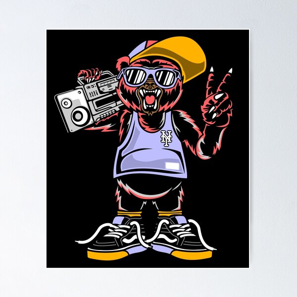 Item preview, Cool bear, hip hop, dj, music, skater, funny gift idea designed and sold by ThommyBLN.