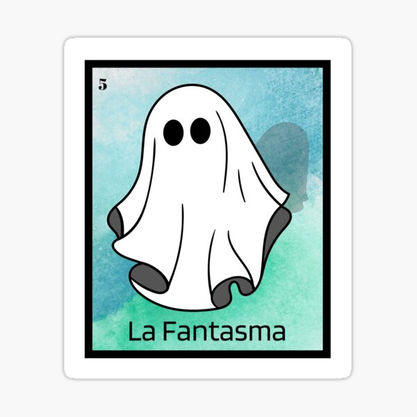 La Fantasma (Lotería Card) Ghost Mexican Loteria Bingo Card Sticker