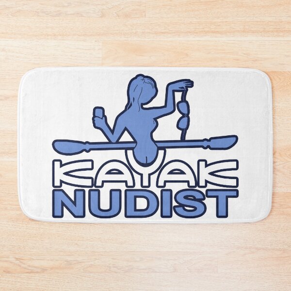 Artikelvorschau, Kayak Nudist; entworfen und verkauft von StickerApe.