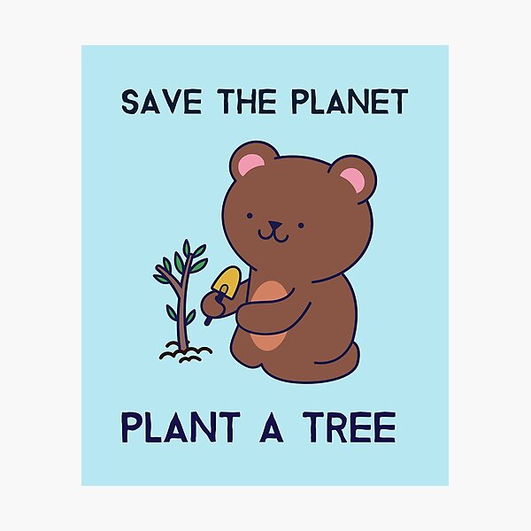 Item preview, Save the planet - plant a tree designed and sold by Sugar-Magnolia.