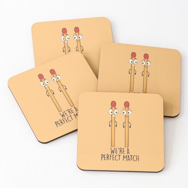 Item preview, We're A Perfect Match Couple Pun Word designed and sold by artistkalpesh.