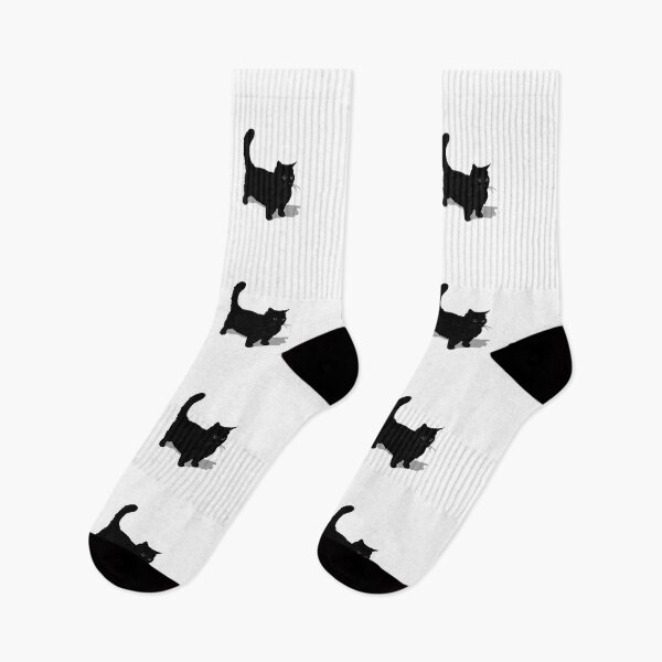 Item preview, Black cat short legs designed and sold by diddlysquatsart.