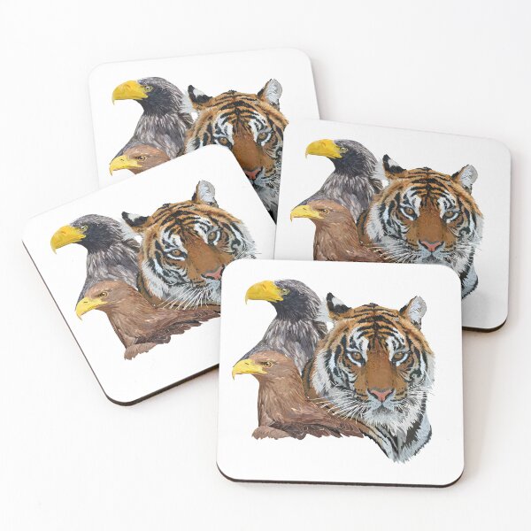 Item preview, Bengal tiger and eagles designed and sold by obscurite.