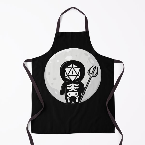 Item preview, Funny Grim Reaper Critical Fail Polyhedral D20 Dice Moon designed and sold by pixeptional.
