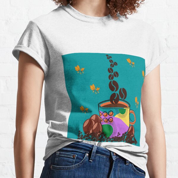 TAZA DE CAFÉ EN GRANOS BLISS Camiseta clásica