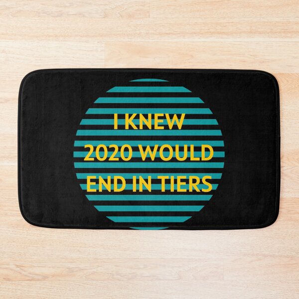 Item preview, I KNEW 2020 WOULD END IN TIERS BLUE YELLOW DESIGN  designed and sold by Gramsta.