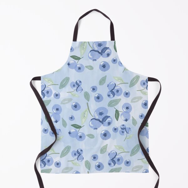 Item preview, Bluberries and Leaves on Baby Blue Background  designed and sold by allexieee.