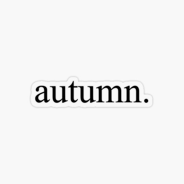Autumn Transparent Sticker
