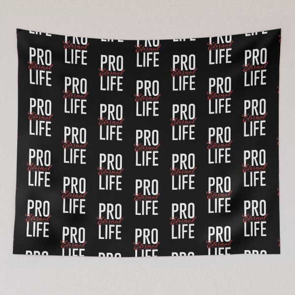 Item preview, Pro Eternal Life (White-Red) designed and sold by domusfidei.