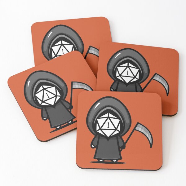 Item preview, Halloween Grim Reaper Critical Fail Polyhedral D20 Dice designed and sold by pixeptional.