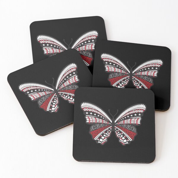 Item preview, Punk Butterfly In Red And Black And White designed and sold by J Teachey.