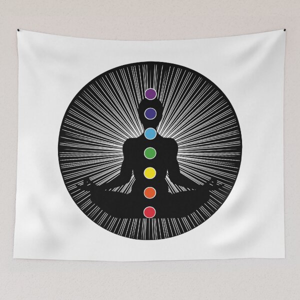 Item preview, 7 Chakras yoga motivational with yogi designed and sold by ChaseCoClothing.