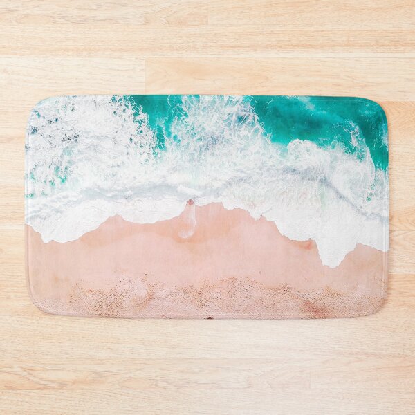Item preview, Ocean Bathmat Beach Shore Summer designed and sold by FanaticTee.