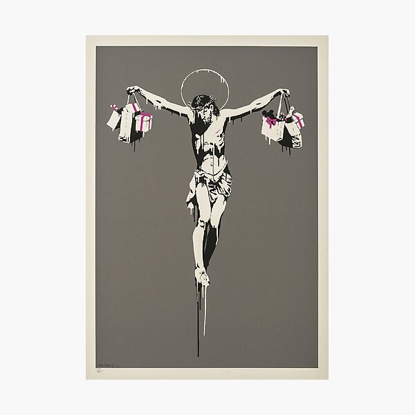 Item preview, Consumer Jesus Christ with Shopping Bags designed and sold by WE-ARE-BANKSY.