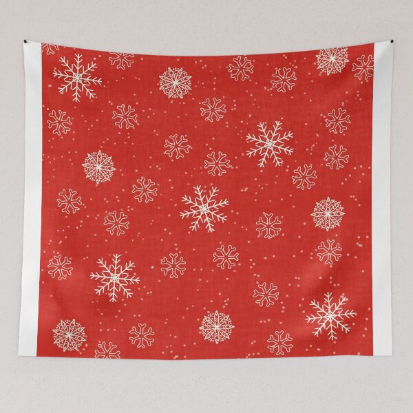 Item preview, Red Christmas snowflakes idea designed and sold by Flofloart.