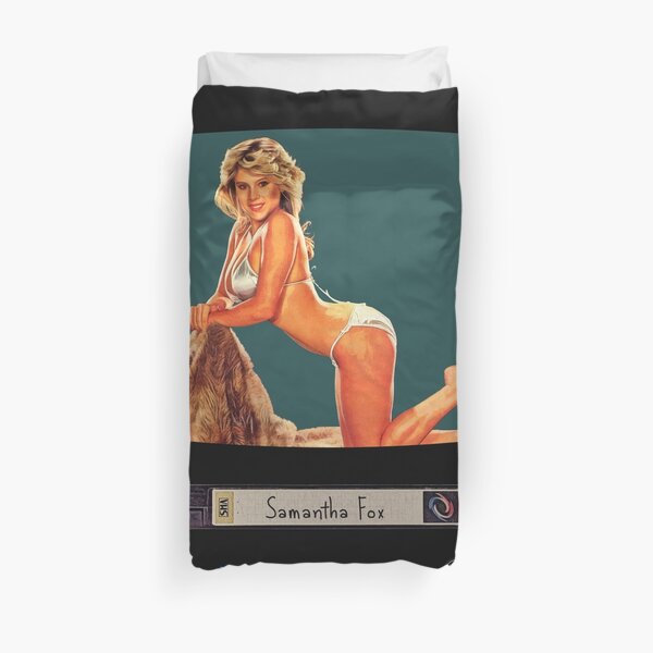 Samantha Fox (In The Style Of An MTV Promo) Duvet Cover