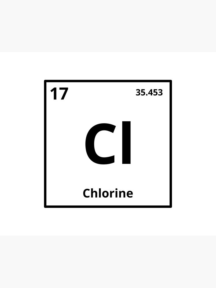 "Element Chlorine" Poster for Sale by Syrolline Redbubble