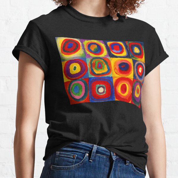 Kandinsky-Farbstudienquadrate mit konzentrischen Kreisen Classic T-Shirt
