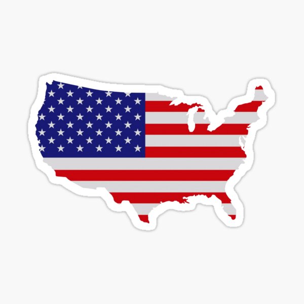 Us Flag Stickers for Sale